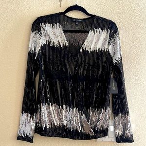 Brand INC . Color is Black and Silver- Sequence - Med